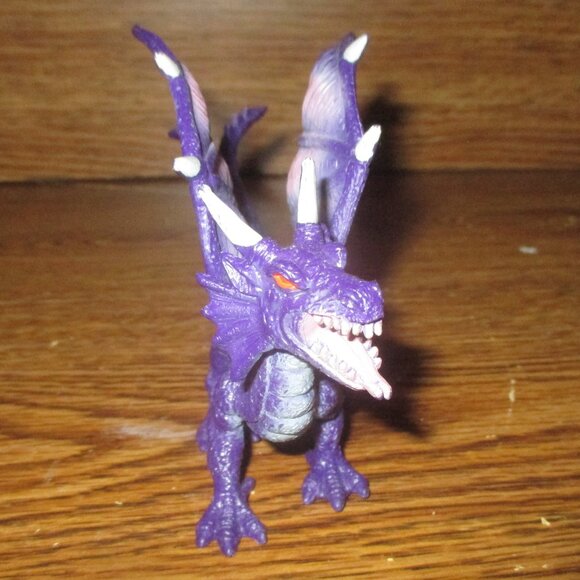 Lot of 4 Dragons/ Hydras Solid PVC Plastic Action Figure 6.5" 2243-P1/2/4/6 - Picture 4 of 16